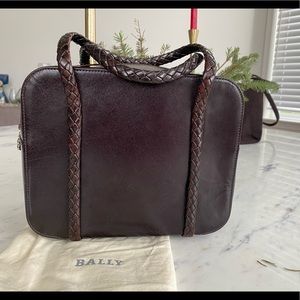 Bally Brown Box Satchel